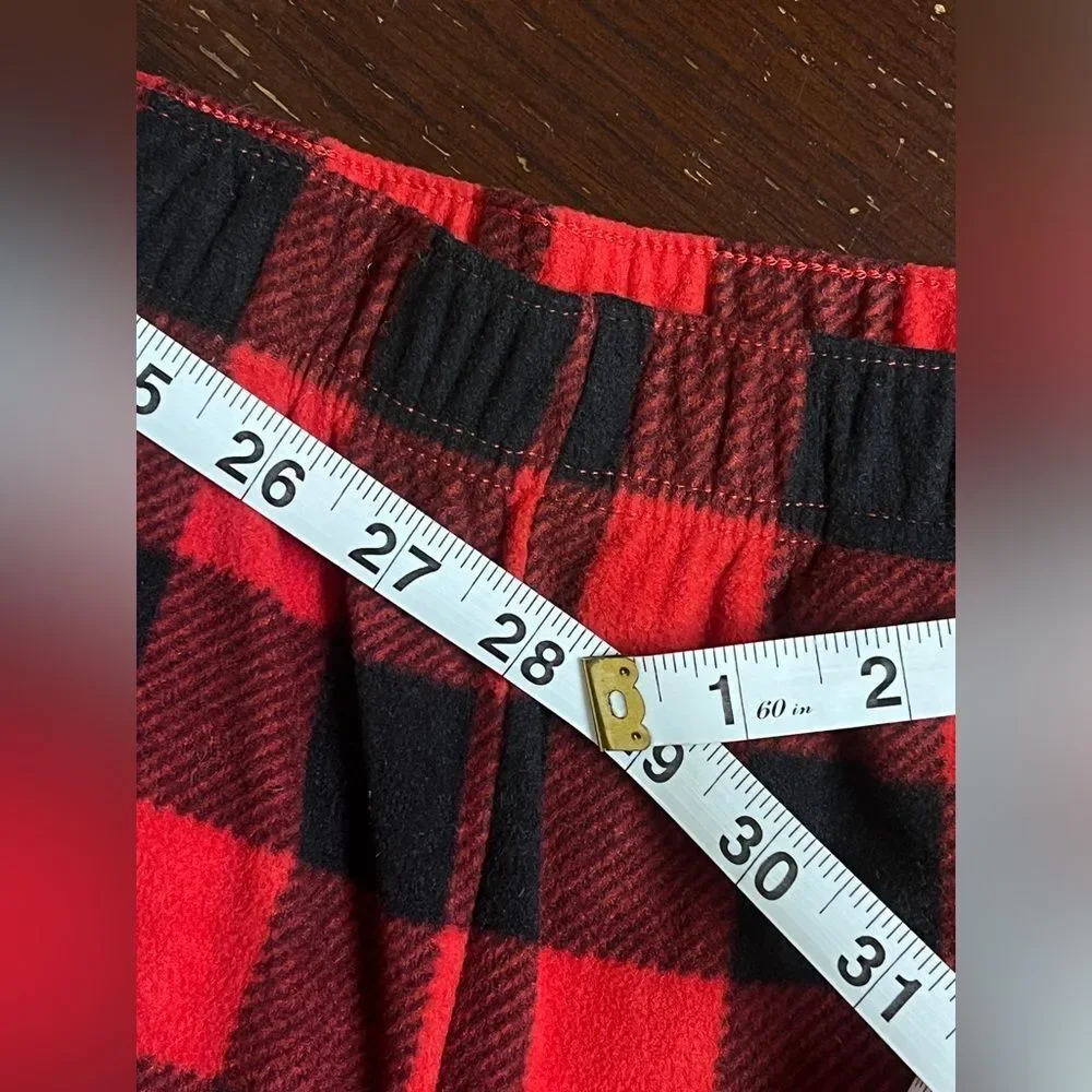 GAP Teen Buffalo Plaid Fleece Pajama Set 14/16